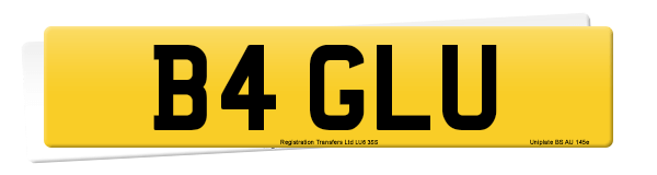 Registration number B4 GLU